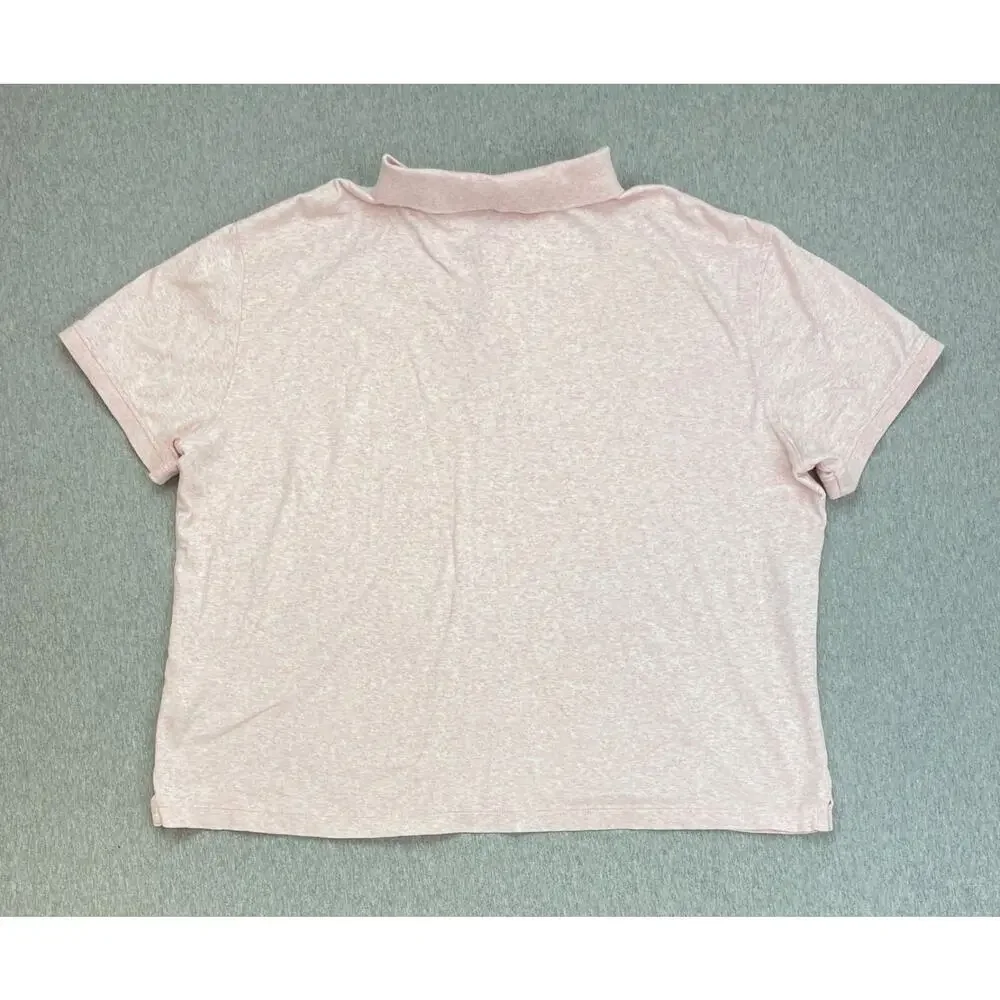 Banana Republic Polo Shirt Mens XL Pink‎ 100% Cotton Luxe Touch Performance